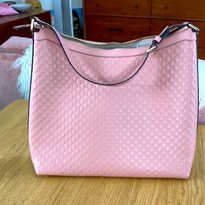 Gucci Ophidia GG leather pink leather
